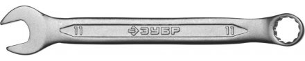 Ключ ЗУБР &quot;МАСТЕР&quot; гаечный комбинированный, Cr-V сталь, хромированный, 11мм 27087-11 купить в Екатеринбурге
