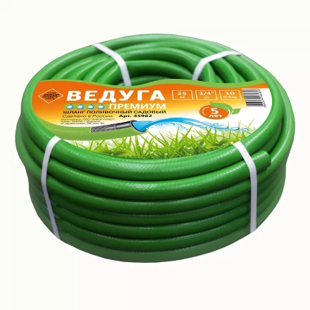 Шланг 3/4 х 25м ВЕДУГА Премиум зелёный 45962 купить в Екатеринбурге