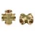 Крестовина GENERAL FITTINGS латунь, г/г/г/г, 1/2&quot; 51049-1/2 купить в Екатеринбурге