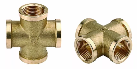 Крестовина GENERAL FITTINGS латунь, г/г/г/г, 1/2&quot; 51049-1/2 купить в Екатеринбурге