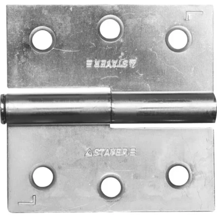 Петля дверная STAYER &quot;MASTER&quot; разъемная, цвет белый цинк, левая, 75мм 37613-75-1L купить в Екатеринбурге
