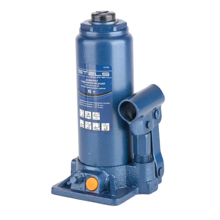 Домкрат гидравлический бутылочный 6 т h подъема 216–413 мм в пластиковом кейсе  STELS 51124 купить в Екатеринбурге