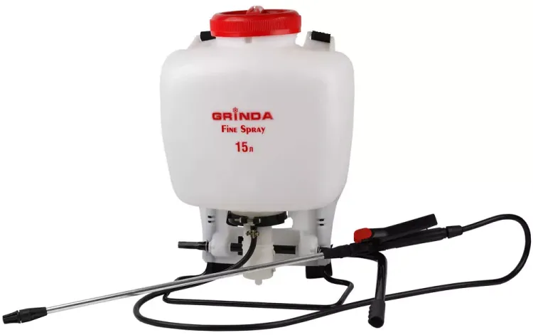 Опрыскиватель садовый GRINDA "Fine Spray" ранцевый, телескопический фибергласовый удлинитель, 15л 8-425215_z01 купить в Екатеринбурге