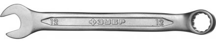Ключ ЗУБР &quot;МАСТЕР&quot; гаечный комбинированный, Cr-V сталь, хромированный, 12мм 27087-12 купить в Екатеринбурге