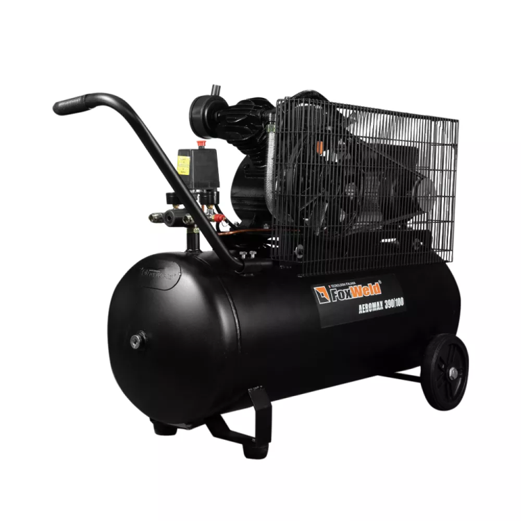 Компрессор масляный ременной AEROMAX 390/100 FoxWeld купить в Екатеринбурге