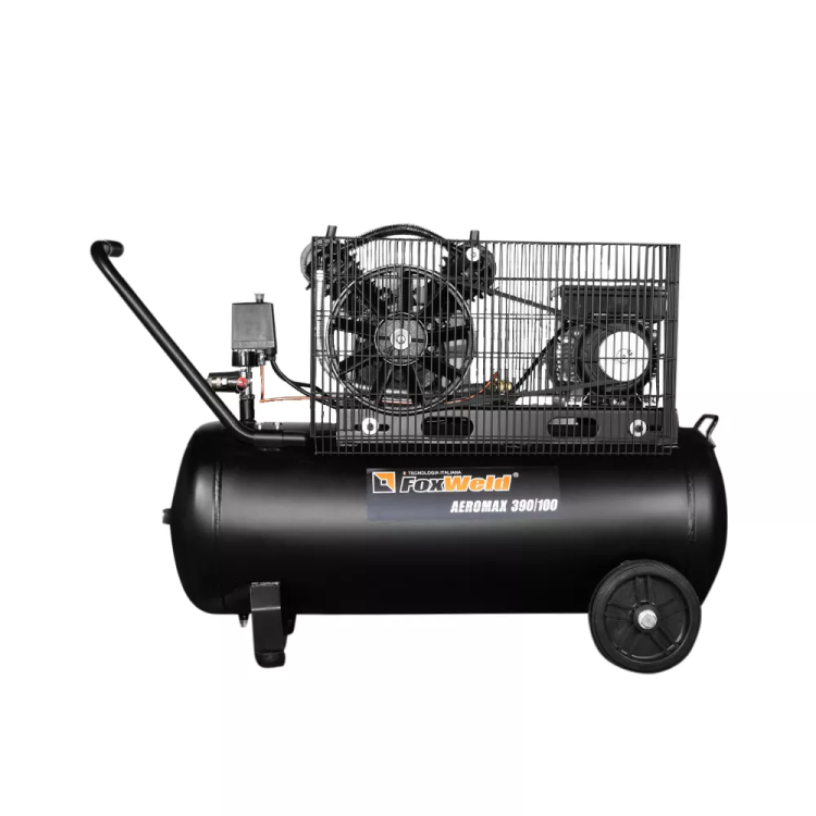 Компрессор масляный ременной AEROMAX 390/100 FoxWeld купить в Екатеринбурге