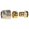 Соединитель GENERAL FITTINGS для металлопластиковых труб, евроконус, никелированная латунь, 3/4" / 20 мм x 2,0 мм 51047-3/4-20 купить в Екатеринбурге