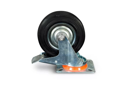 Колесо поворотное резина SRCLb 55 125 мм с тормозом (N) 1024208 купить в Екатеринбурге