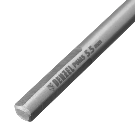 Сверло спиральное по металлу Denzel 5,5 х 139 мм, Р6М5, Golden Tip, удлиненное, 718255 купить в Екатеринбурге