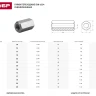 Гайка DIN 6334 переходная, M10, 1 шт, оцинкованная, ЗУБР 303756-10 купить в Екатеринбурге