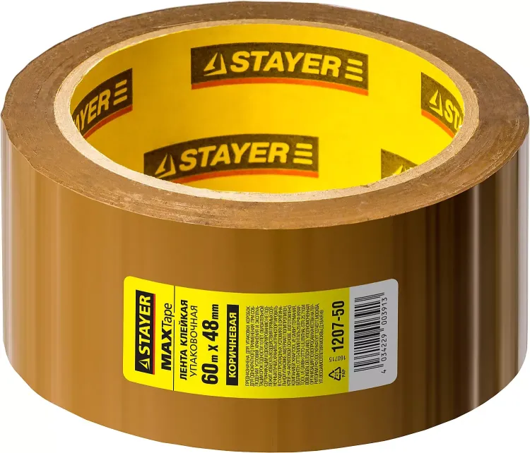 Клейкая лента, STAYER Master 1207-50, коричневая, 48мм х 60м 1207-50 купить в Екатеринбурге