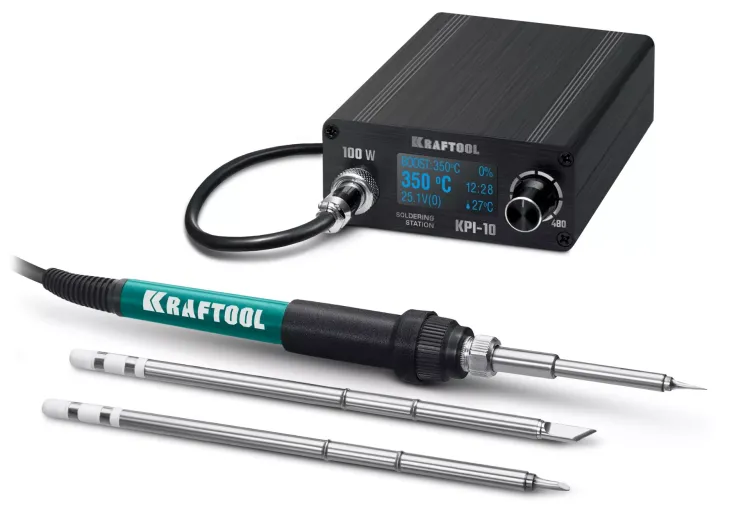 KRAFTOOL KPI-10 программируемая индукционная паяльная станция 50  480°C, 100 Вт 55343 купить в Екатеринбурге