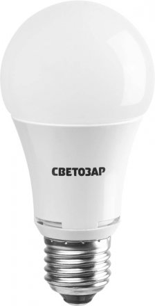 Лампа СВЕТОЗАР светодиодная &quot;LED technology&quot;, цоколь E27(стандарт), теплый белый свет (2700К), 220В, 10Вт (75) 44505-75_z01 купить в Екатеринбурге