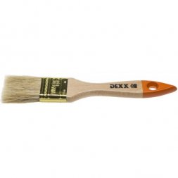 Кисть флейцевая DEXX, деревянная ручка, натуральная щетина, индивидуальная упаковка, 38мм 0100-038_z02