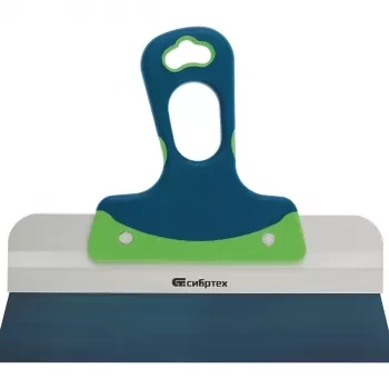 Шпатель фасадный, колоризованная пружинная сталь 65Г, 600 мм, 2-компонентная ручка  СИБРТЕХ 85557 купить в Екатеринбурге