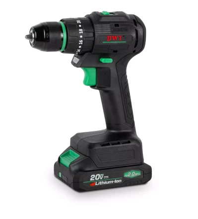 Бесщёточная аккумуляторная ударная дрель-шуруповёрт DWT ASBP-20 DNM-2 BMC купить в Екатеринбурге
