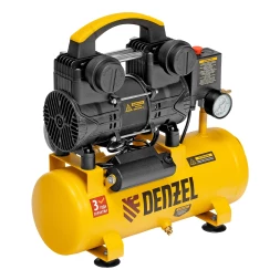 Компрессор безмасл. малошумный DLP-950/10, 950Вт,10 л, 2850 об/мин, 170 л/мин// Denzel 58141