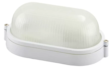 Светильник уличный СВЕТОЗАР влагозащищенный, овал, цвет белый, 60Вт SV-57201-W купить в Екатеринбурге