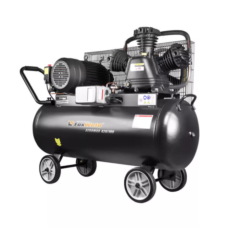 Компрессор масляный ременной AEROMAX 420/100 FoxWeld купить в Екатеринбурге