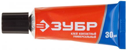 Клей ЗУБР контактный универсальный, в тубе, 30 мл 41924 купить в Екатеринбурге