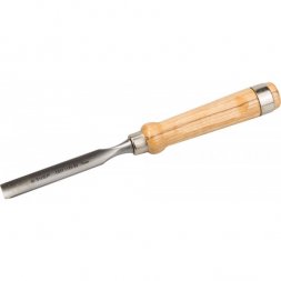Стамеска-долото ЗУБР &quot;ЭКСПЕРТ&quot; полукруглая с деревянной ручкой, хромованадиевая сталь, 16мм 1822-16_z01