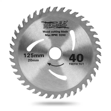 MESSER ТСТ диск по дереву 125Х20Х40Т мах 9200 об/мин купить в Екатеринбурге
