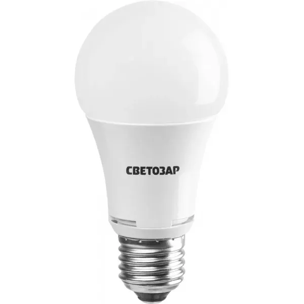 Лампа СВЕТОЗАР светодиодная "LED technology", цоколь E27(стандарт), яркий белый свет (4000К), 220В, 10Вт (75) 44508-75_z01 купить в Екатеринбурге