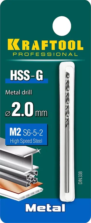 Сверла по металлу HSS-G Оберон 29651-2 купить в Екатеринбурге