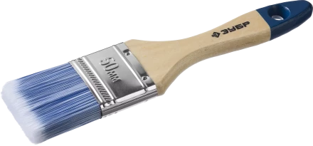 Плоская кисть ЗУБР АКВА 20 мм 3/4? светлая искусственная щетина деревянная ручка для воднодисперсионных и акриловых ЛКМ 4-01007-020 купить в Екатеринбурге