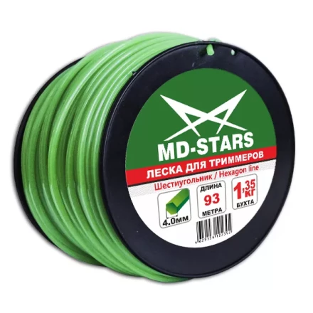 Леска для триммера HEXAGON LINE (шестиугольник) катушка 1,6ММХ583М купить в Екатеринбурге