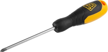 Отвертка JCB, хромомолибденовая сталь S2, двухкомпонентная рукоятка, магнитный наконечник, PZ №1х100мм JSD008 купить в Екатеринбурге