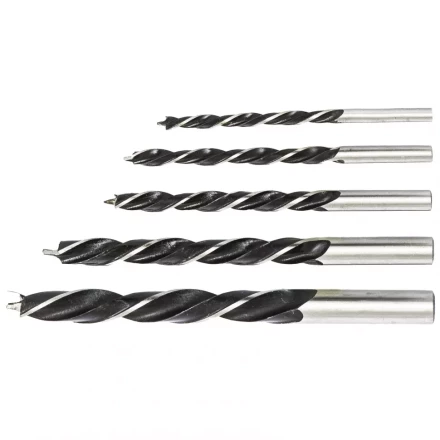 Набор сверл по дереву 4-5-6-8-10 мм 5 штук цилиндрический хвостовик СИБРТЕХ 702205 купить в Екатеринбурге