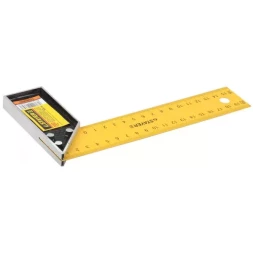 Угольник STAYER &quot;STANDARD&quot; столярный, стальное полотно, 200мм 34302-20