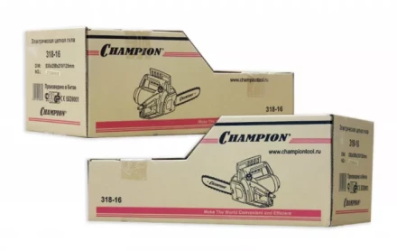 Электропила 318-16 3/8-1,3-57 поперечный двигатель CHAMPION купить в Екатеринбурге