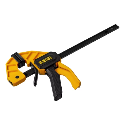 Струбцина F-образная Denzel, быстрозажимная, 150 х 55 мм, усиленный нейлоновый корпус, 20501 купить в Екатеринбурге