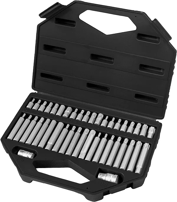 Набор бит HEX, TORX, SPLINE, хвостовик-шестигранник 1/2",CrV, 42шт  STELS 11318 купить в Екатеринбурге