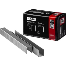 Скобы тип 53F, 13 мм, особотвердые, ЗУБР "ПРОФЕССИОНАЛ" 31950-13, 5000 шт 31950-13