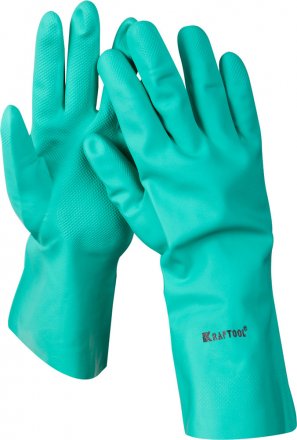 Перчатки KRAFTOOL маслобензостойкие, нитриловые, повышенной прочности, с х/б напылением, размер XXL 11280-XXL купить в Екатеринбурге