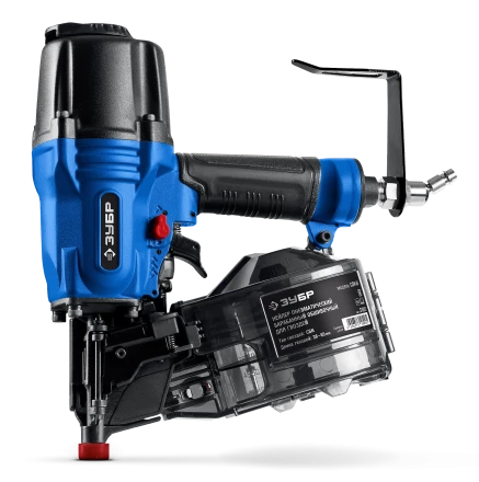 ЗУБР CSN-65, пневматический обшивочный нейлер для барабанных гвоздей ЗУБР CSN (38-65 мм), Профессионал (31922) купить в Екатеринбурге