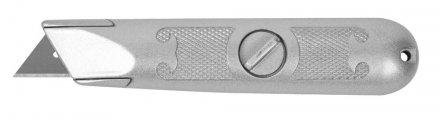 Нож ЗУБР &quot;МАСТЕР&quot; с трапециевидным лезвием тип А24, металлический корпус, фиксированное лезвие 09215_z01 купить в Екатеринбурге