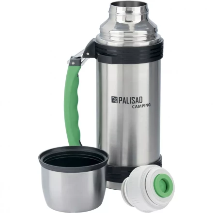 Термос туристический со складной ручкой 1000 мл Camping Palisad 69532 купить в Екатеринбурге