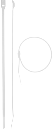 Кабельные стяжки белые КОБРА с плоским замком нейлоновые пакет серия ПРОФЕССИОНАЛ купить в Екатеринбурге