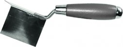 Мастерок из нерж. стали 80 х 60 х 60 мм для внешних углов деревянная ручка  MATRIX 86312