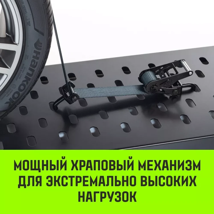Ремень стяжной автовозный HITCH PROFF 50мм STF 600DaN 4000кг 3м текстил контр 750мм поворотн J-крюки (SZ068109) купить в Екатеринбурге