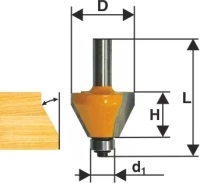 Фреза кром конусная ф302х13мм 45° хв 8мм 9230