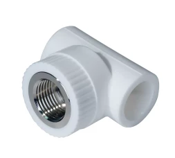 Тройник комб. PP-R ВР 20мм х 1/2 белый (25/125) 45450