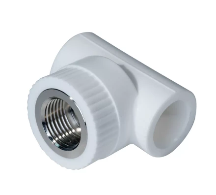 Тройник комб. PP-R ВР 20мм х 1/2 белый (25/125) 45450 купить в Екатеринбурге