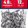 ЗУБР 4.8 x 12 мм, 50 шт, алюминиевые заклепки, Профессионал (313106-48-12) купить в Екатеринбурге