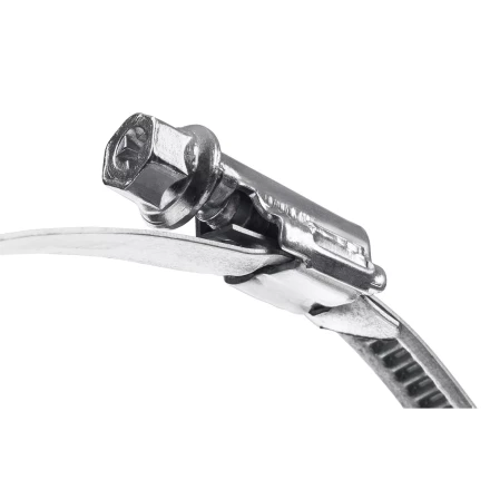 ЗУБР Х-9Н, 90 - 110 мм, накатная лента 9 мм, цинк, 25 шт, червячный хомут (37807-110) купить в Екатеринбурге