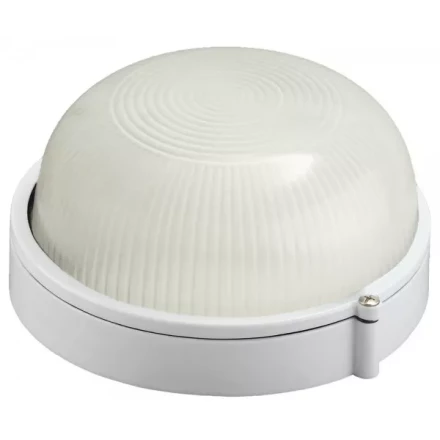 Светильник уличный СВЕТОЗАР влагозащищенный, круг, цвет белый, 60Вт SV-57251-W купить в Екатеринбурге